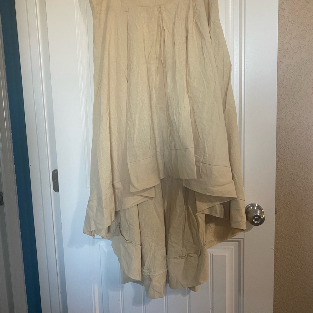 Linen High Low Women's Skirt